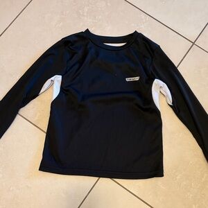 Hind Black Top with White Inner Neckline